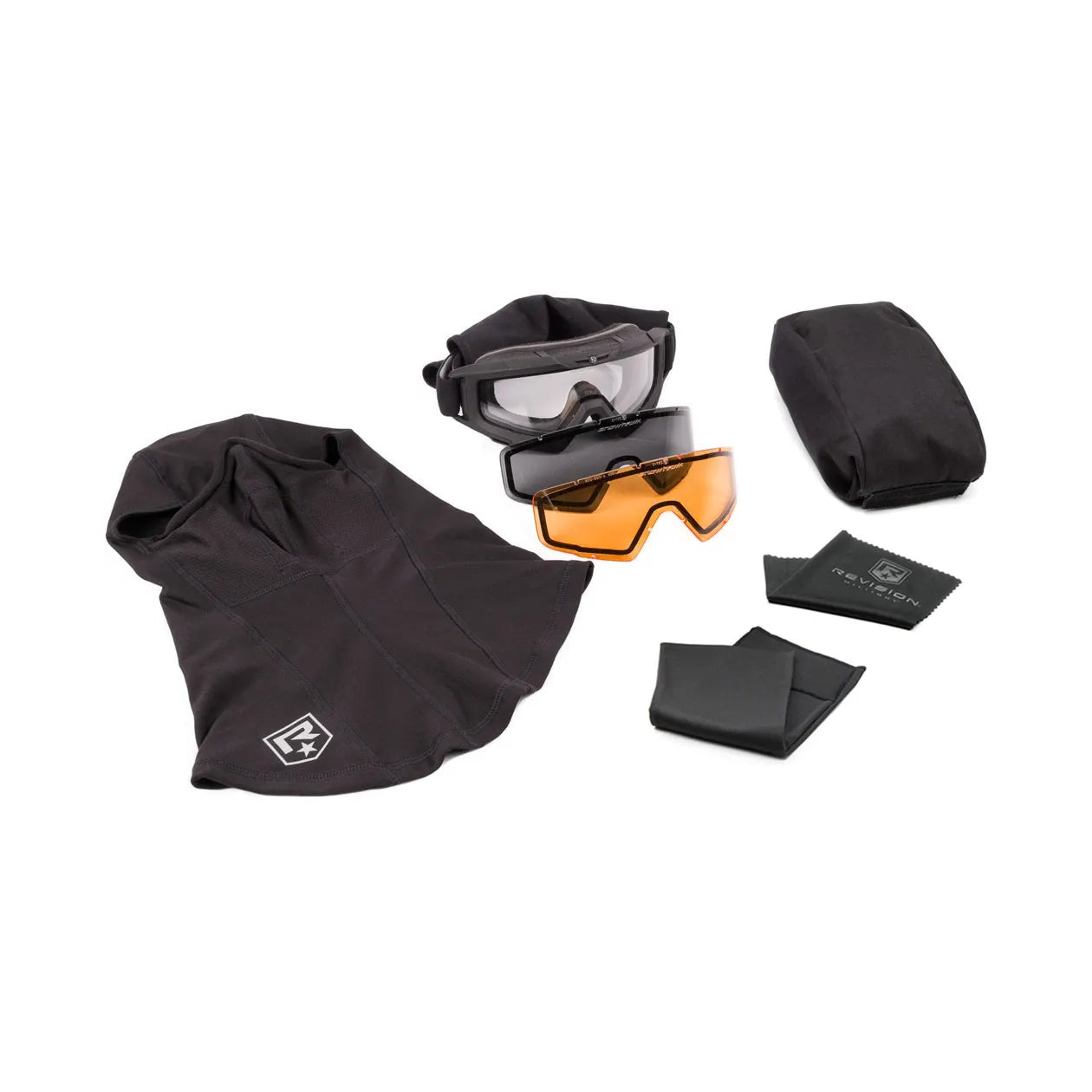 REVISION SNOWHAWK GOGGLE SYSTEM DELUXE VERMILLION KIT