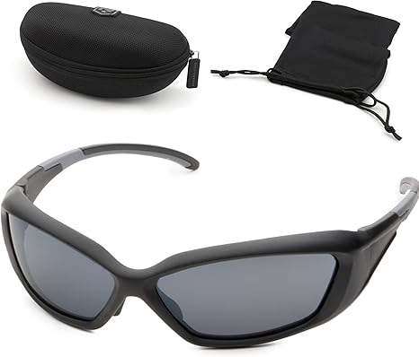 REVISION HELLFLY BALLISTIC SUNGLASSES, BLACK FRAME