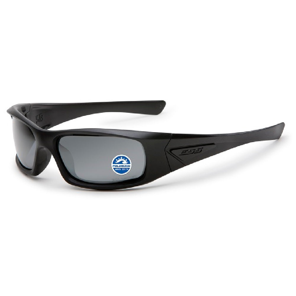 ESS 5B BLACK FRAME W/MIRRORED GRAY POLARIZED LENSES