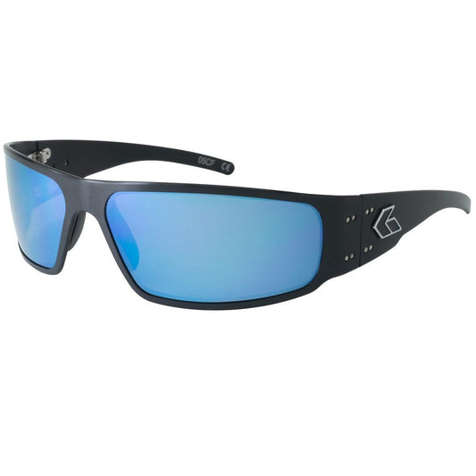 MAGNUM (ASIAN FIT) - BLACK / SMOKED POLARIZED W/ BLUE MIRROR