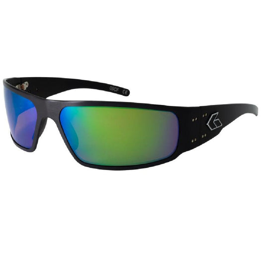 MAGNUM (ASIAN FIT)  - BLACK / BROWN POLARIZED w/ GREEN MIRROR