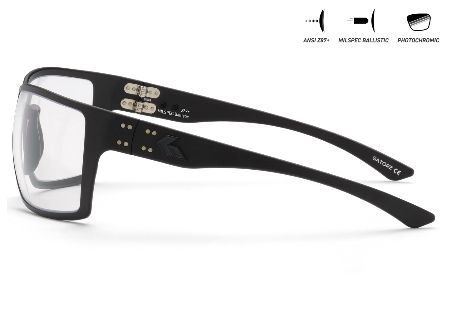 MILSPEC BALLISTIC Z87.1 MARAUDER - CERAKOTE BLACKOUT - PHOTOCHROMIC / ANTI-FOG