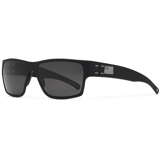 PATRIOT DELTA - MATTE BLACK / AMERICAN FLAG - SMOKE POLARIZED